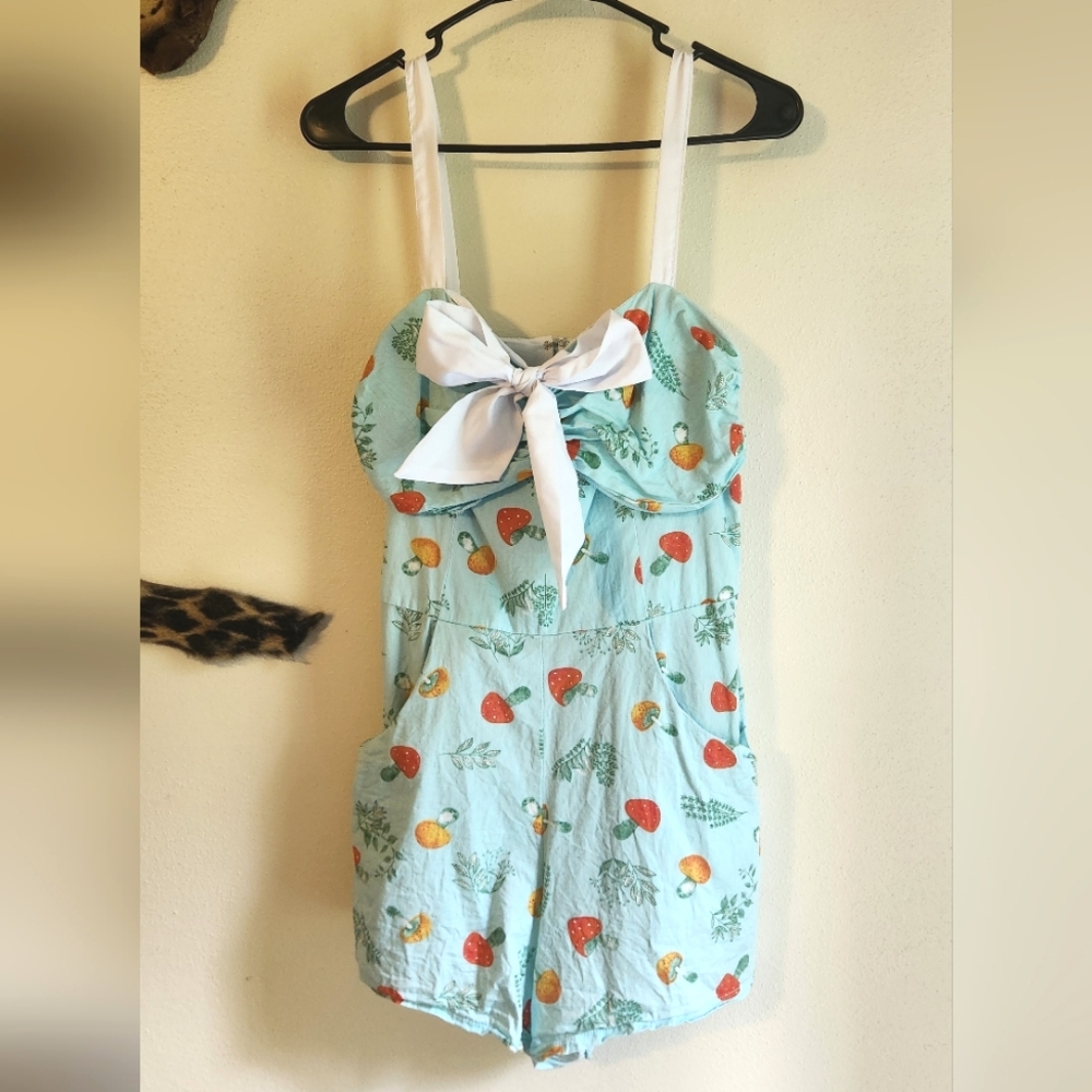 Unique Vintage Mushroom Romper
